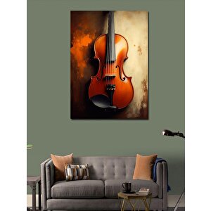 Kanvas Tablo Turuncu Keman 50x70 cm