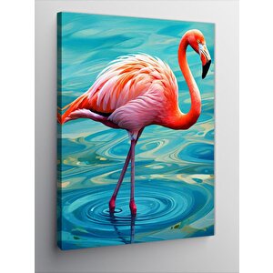 Kanvas Tablo Yalnız Flamingo