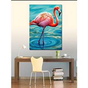Kanvas Tablo Yalnız Flamingo