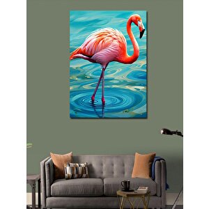 Kanvas Tablo Yalnız Flamingo