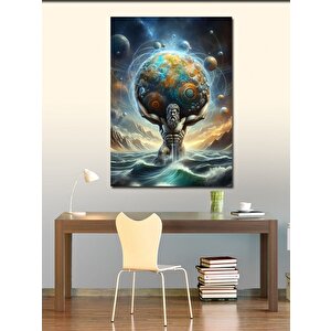 Kanvas Tablo Atlas Ve Dünya 50x70 cm