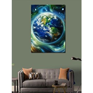Kanvas Tablo Gezegen Ve Dünya 70x100 cm