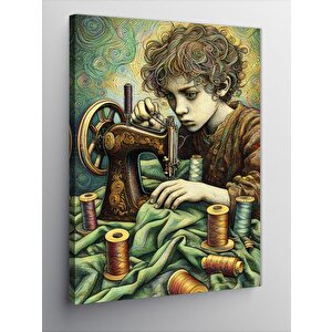 Kanvas Tablo Terzi Kadın 50x70 cm