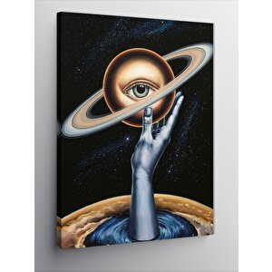 Kanvas Tablo Gezeni Tutan El Ve Göz 70x100 cm