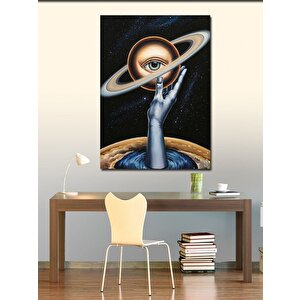 Kanvas Tablo Gezeni Tutan El Ve Göz 70x100 cm