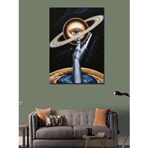 Kanvas Tablo Gezeni Tutan El Ve Göz 70x100 cm