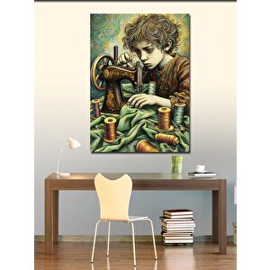 Kanvas Tablo Terzi Kadın 100x140 cm