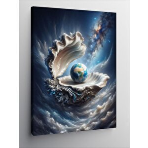 Kanvas Tablo Dalgalar İçinde Dünya 70x100 cm