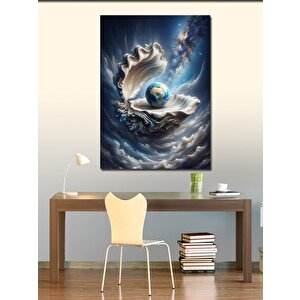 Kanvas Tablo Dalgalar İçinde Dünya 70x100 cm