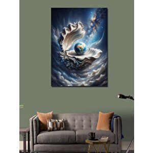 Kanvas Tablo Dalgalar İçinde Dünya 70x100 cm