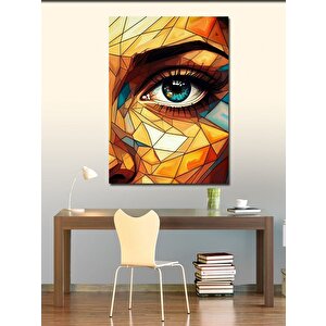 Kanvas Tablo Mozaik Göz 100x140 cm