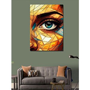 Kanvas Tablo Mozaik Göz 100x140 cm
