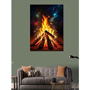 Kanvas Tablo Kamp Ateşi 70x100 cm