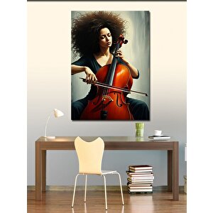 Kanvas Tablo Çello Melodileri 70x100 cm