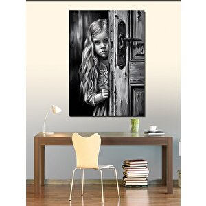 Kanvas Tablo Kapıdaki Kız 70x100 cm