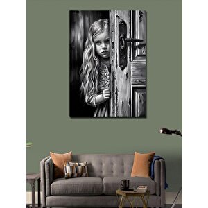 Kanvas Tablo Kapıdaki Kız 70x100 cm