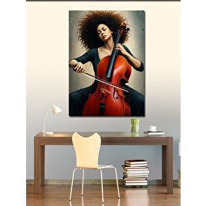 Kanvas Tablo Çello Virtüözü 70x100 cm