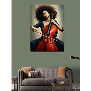 Kanvas Tablo Çello Virtüözü 70x100 cm