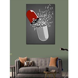 Kanvas Tablo Patlayan Hap 50x70 cm