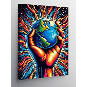 Kanvas Tablo Dünyanın Kalp Atışı 70x100 cm