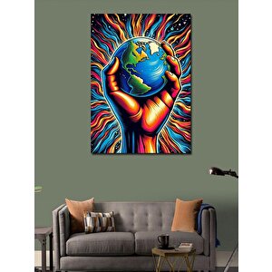 Kanvas Tablo Dünyanın Kalp Atışı 70x100 cm