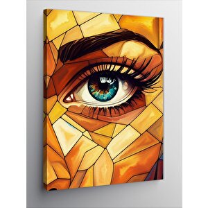 Kanvas Tablo Mozaik Göz 100x140 cm