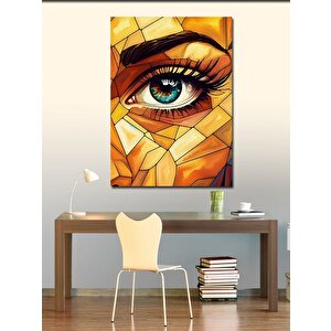 Kanvas Tablo Mozaik Göz 100x140 cm