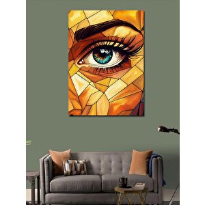 Kanvas Tablo Mozaik Göz 100x140 cm