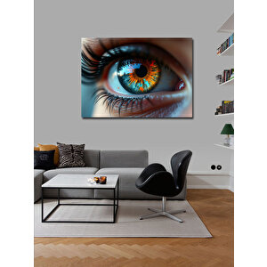 Kanvas Tablo Parlak İnsan Gözü 70x100 cm