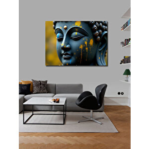 Kanvas Tablo Mavi Buda Figürü 70x100 cm