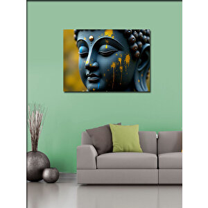 Kanvas Tablo Mavi Buda Figürü 70x100 cm