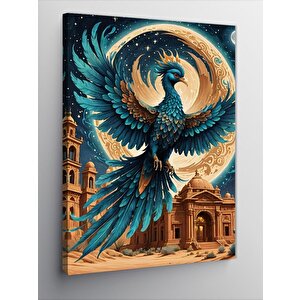 Kanvas Tablo Mavi Anka 100x140 cm