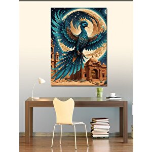 Kanvas Tablo Mavi Anka 100x140 cm
