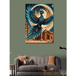 Kanvas Tablo Mavi Anka 100x140 cm