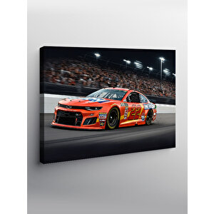 Kanvas Tablo Kırmızı Nascar Yarışı 100x140 cm