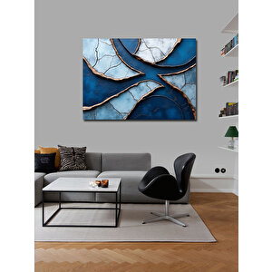 Kanvas Tablo Mavi Soyut Dalgalar 50x70 cm