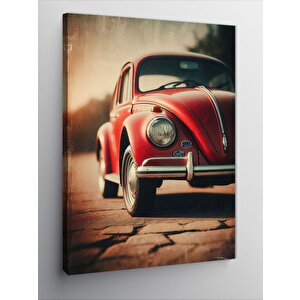 Kanvas Tablo Klasik Kırmızı Vosvos 100x140 cm