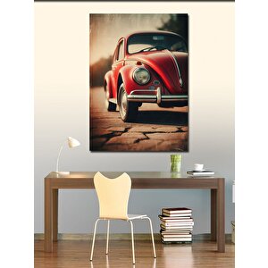 Kanvas Tablo Klasik Kırmızı Vosvos 100x140 cm