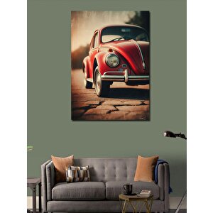 Kanvas Tablo Klasik Kırmızı Vosvos 100x140 cm