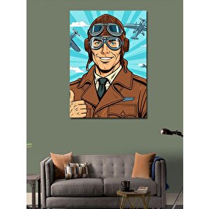 Kanvas Tablo Pilot Adam 50x70 cm
