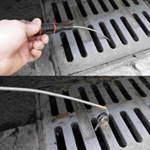 Spiral Yaylı Uzun Mıknatıs 50 Cm Bükülebilir Manyetik Mıknatıs Düşen Metal Parça Alma Mıknatısı