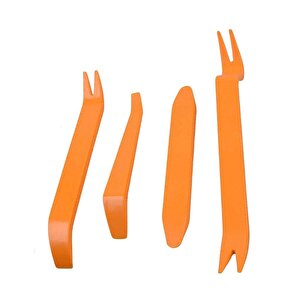 4 Parça Trim Sökme Aparatı Araç İçi Plastik Kaplama Panel Sökme Aparat Seti Araç İçi Oto Teyp Döşeme Sökme Seti