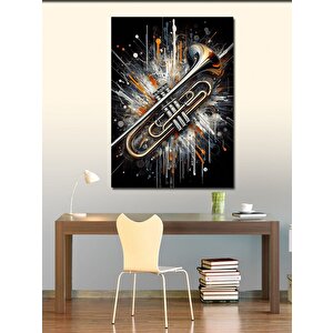 Kanvas Tablo Patlayan Trompet 70x100 cm