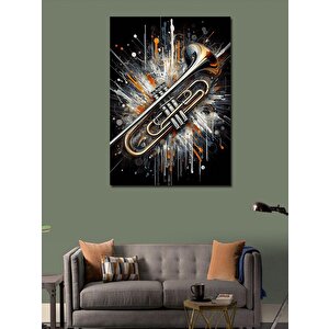 Kanvas Tablo Patlayan Trompet 70x100 cm