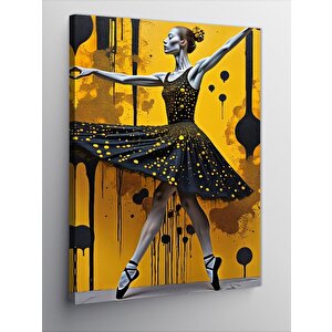 Kanvas Tablo Balerin Kadın 100x140 cm