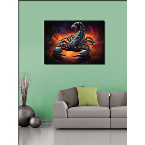 Kanvas Tablo Parlayan Akrep Figürü 50x70 cm
