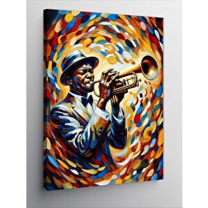 Kanvas Tablo Neon Trompetçi 50x70 cm