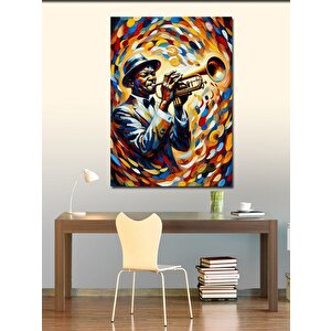 Kanvas Tablo Neon Trompetçi 50x70 cm