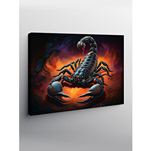 Kanvas Tablo Parlayan Akrep Figürü 70x100 cm