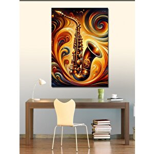 Kanvas Tablo Soyut Saksafon 70x100 cm